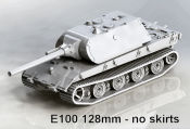 1:72 Scale - E-100 - 128mm Turret, No Skirts